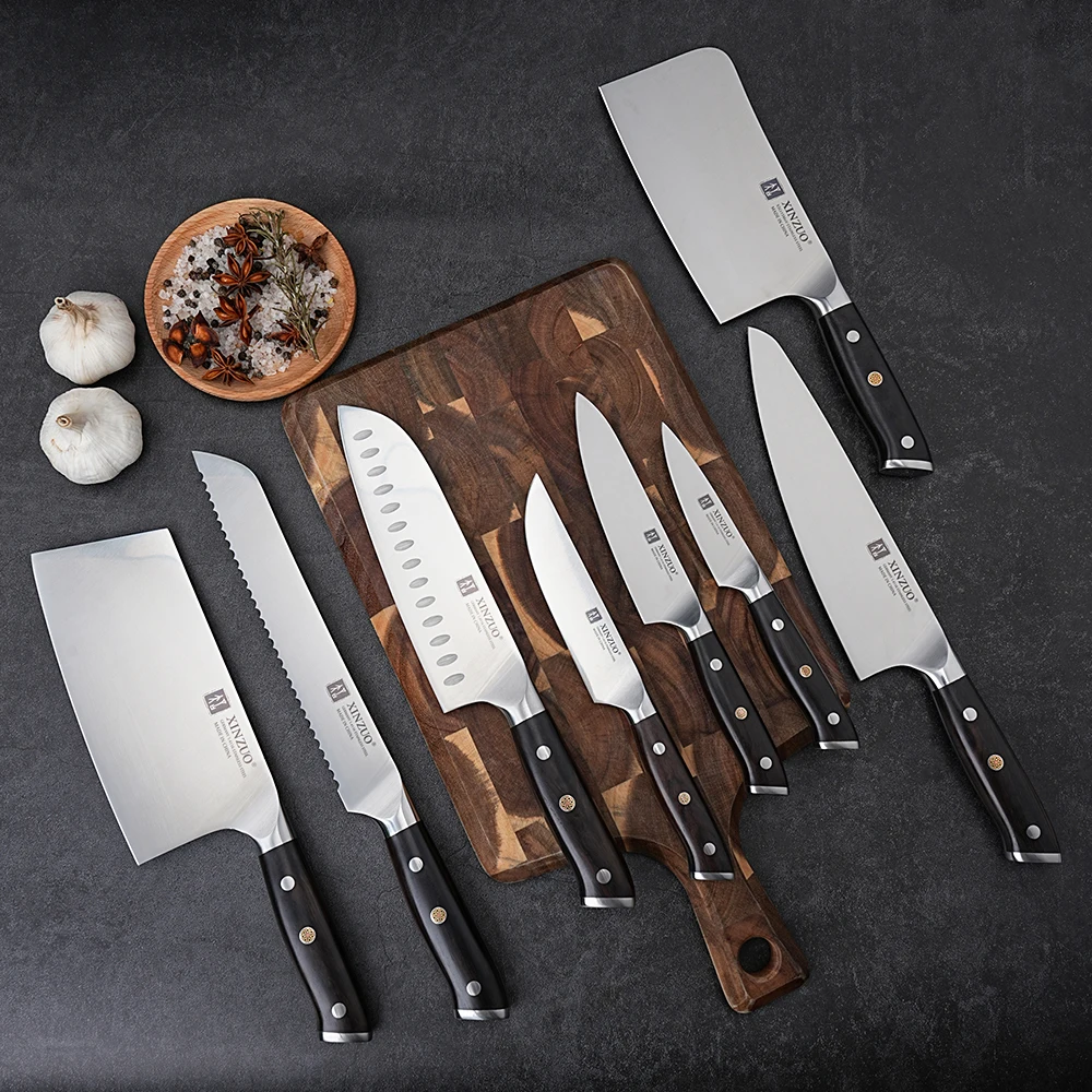 XINZUO Knife Set Ebony 6