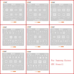 BGA Reballing Stencil For Samsung Exynos 9820/9810/850/3830/880/980/7880/1280/E8825/990/2100/E9925/8895/7570 CPU/RAM IC Chipset