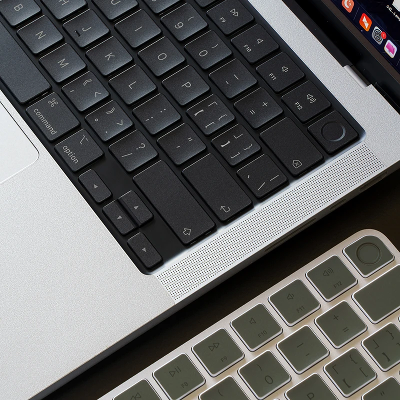 (Us American American Version) Translucent Gray Mbp Suitable for Apple Mac Book Pro 13.3 Air13 14-Inch 16 2024 Notebook A3401 Keyboard Sticker Key Sticker Translucent Protection Sticker M4 Film 15.3