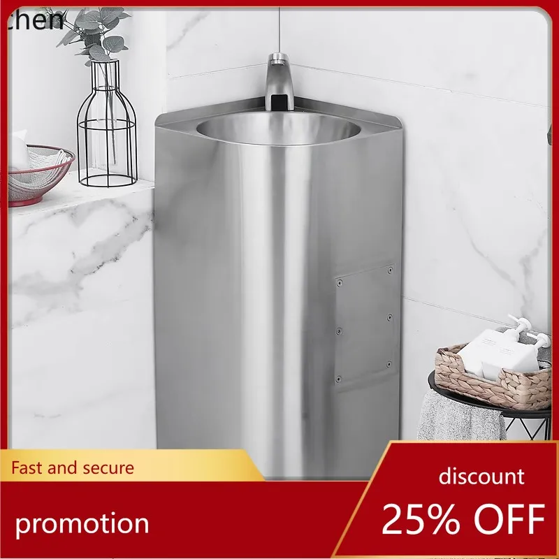 

ZMLstainless steel triangular basin floor-to-ceiling corner basin triangular column wash basin