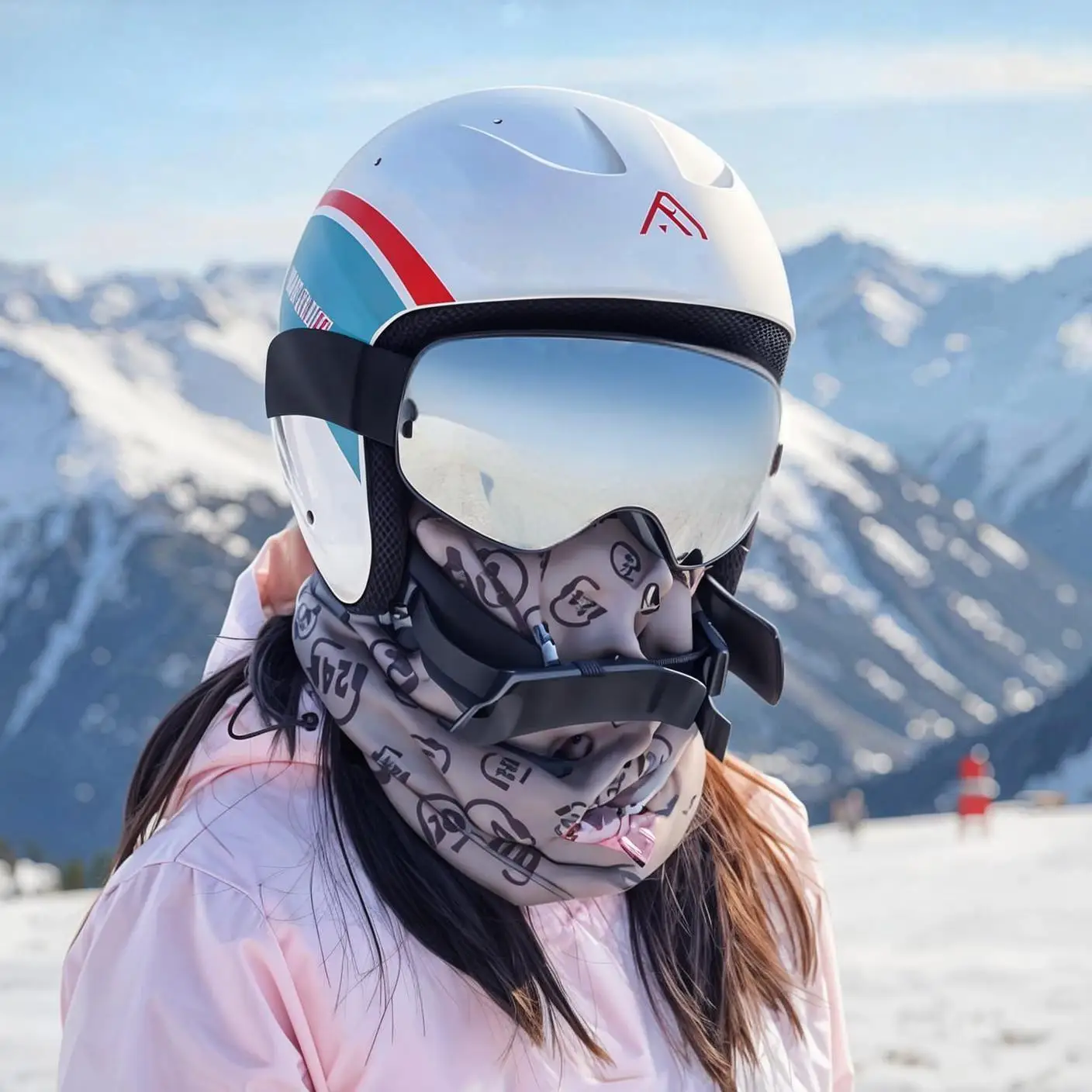 Antibeschlag-Skibrille mit Linsen für Männer und Frauen – Skifahren, Snowboarden, Outdoor-Sportarten, UV-Schutz – Detail 1