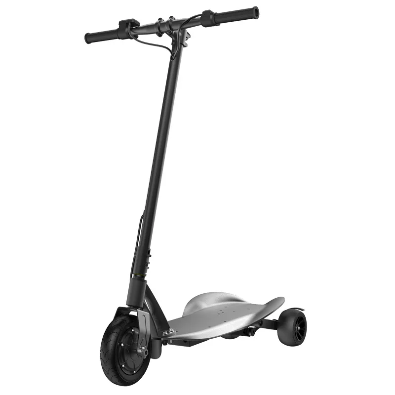 Three wheel drift electric scooter, ultra light folding adult small scooter, mini lithium battery electric vehicle