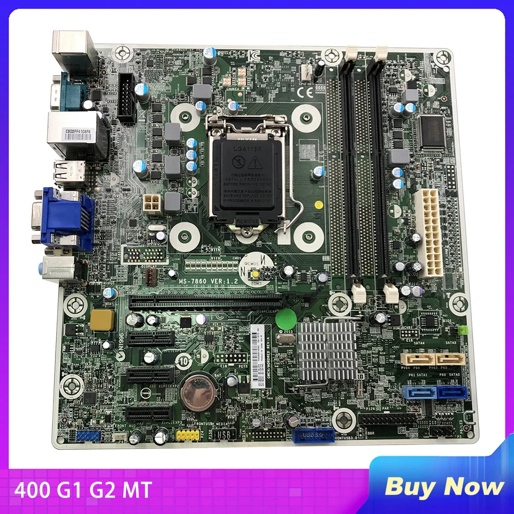 

For HP 400 G1 G2 MT Desktop Motherboard MS-7860 780323-001 501 601 718775-002 H81 Perfect Tested Before Shipment