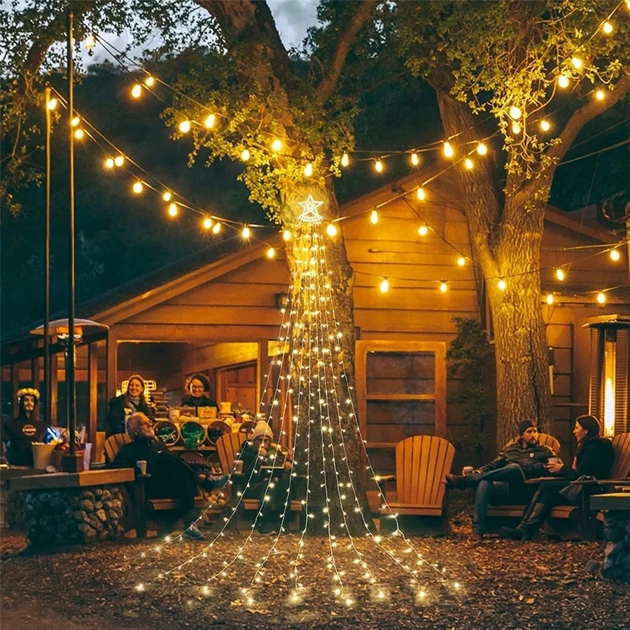 new-year-christmas-led-garland-fairy-lights-8-modes-waterproof-stars-waterfall-garden-string-light-for-home-indoor-outdoor-decor