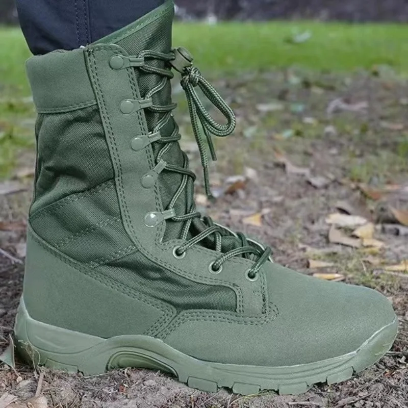 Male Outdoor Training Combat Hunting Boots Spring Autumn Men Jungle Hiking Sports Climbing Camping Breathable Camo Desert Shoes