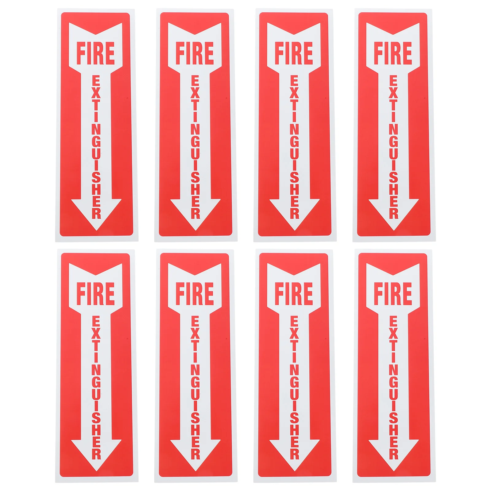 

8 Pcs Fire Extinguisher Sticker Adhesive Sign for Retail Store Labels Stickers Office Decal Decals