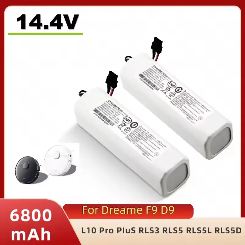 14.4V 12800mAh,Battery X10+PLUS B101CN OMNI 1S for Xiaomi Mijia and Dreame F9 D9 L10 Pro Plus S10 S20 X10 Sweeping Mopping Robot