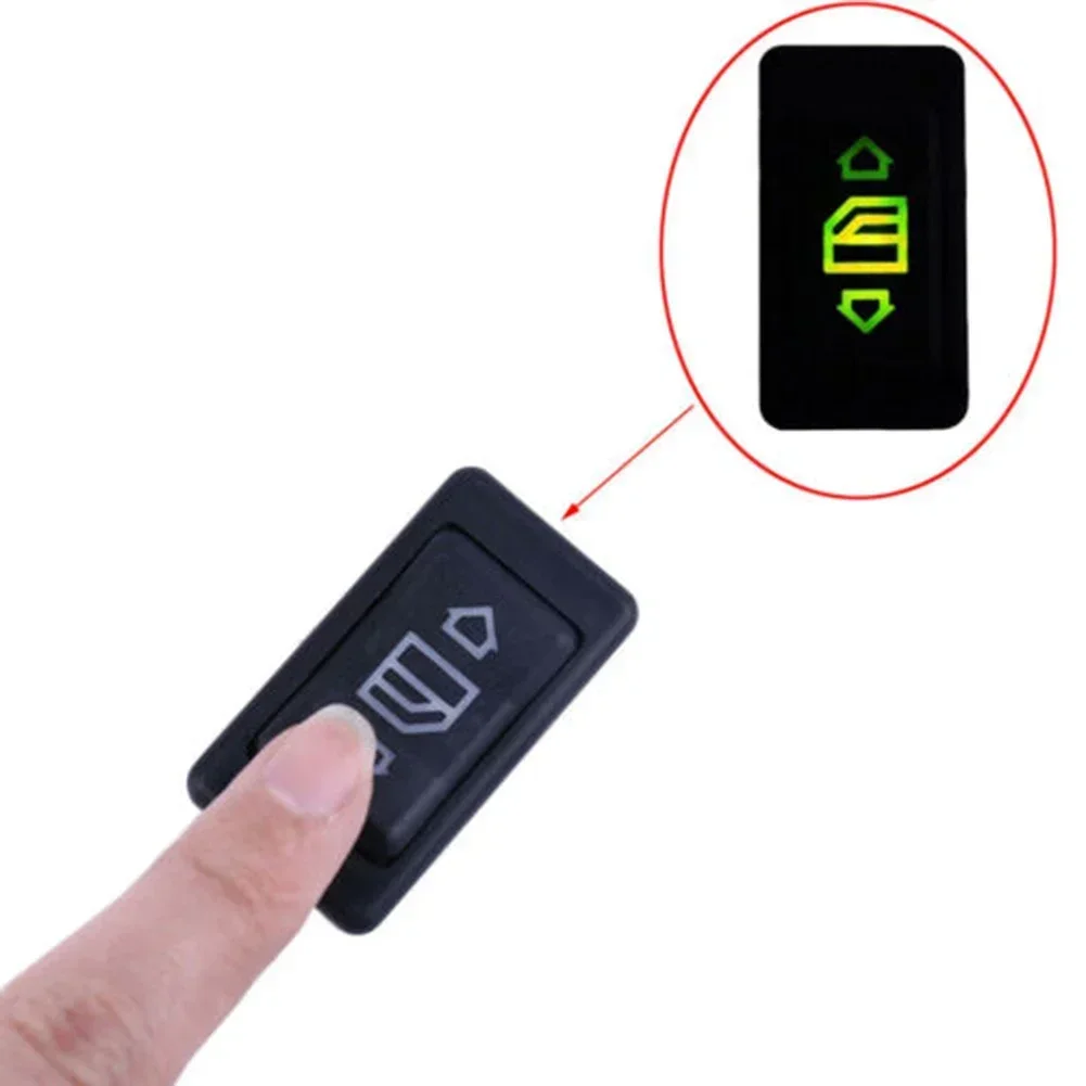 6-stykowe przycisk przełącznika zasilania elektryczne do przełącznik otwierania okien samochodowych z zielonymi częściami do przełącz akcesoria szyb