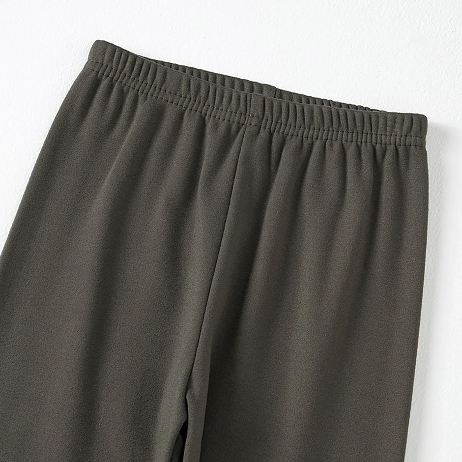 2-teiliges Herbst- und Winter-Set für Kinder, einfarbig, einfach, mehrfarbig, warme Unterwäsche für Jungen und Mädchen, modisches Home-Base-Shirt – Detail 35