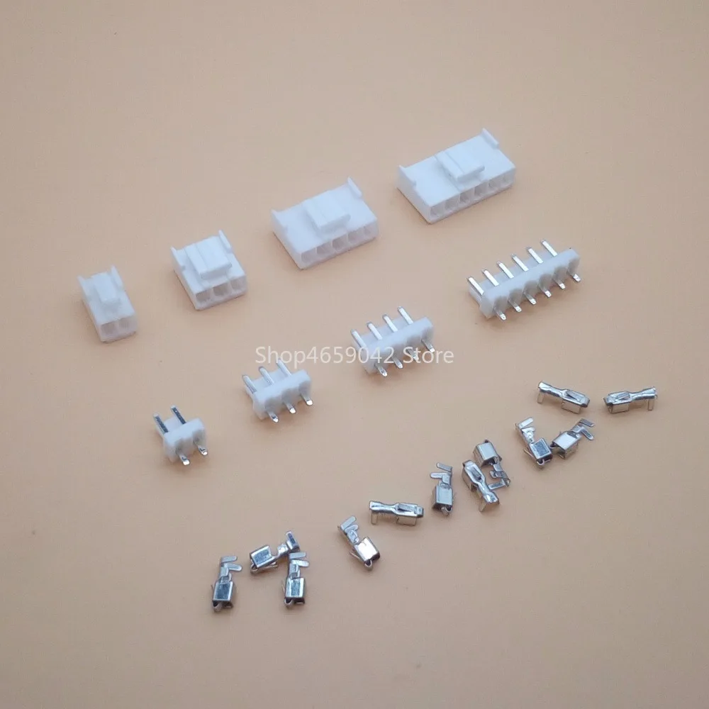 10sets VH 3.96mm 2P 3P 4P 5P 6 Pin Male Plug + Female Housing + Terminals VH3.96 Connector