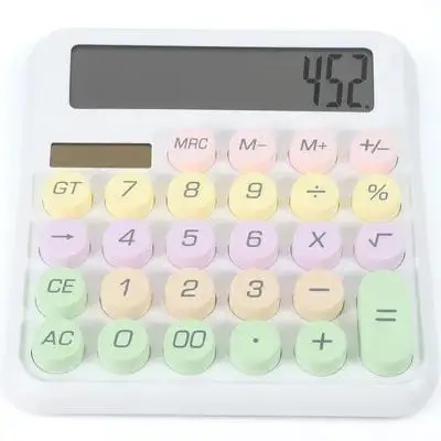 

Mechanical Calculator Small Portable Decorative Office Calculator Lightweight Large Screen for School Office