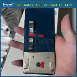 TFT No Fingerprint Function For Nokia X30 TA1450 LCD Display Touch Screen Panel Accessories Digitizer Assembly Replacement Parts