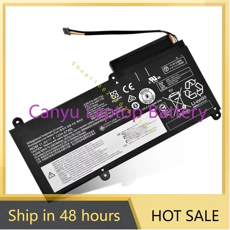 For Lenovo ThinkPad E455 E450 E450c E460 E460c   45n1755 Laptop battery