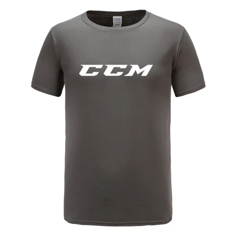 men\'s street T-shirt Ccm Logo Hockey Man T-Shirt men cotton tshirt summer brand teeshirt euro size free shipping