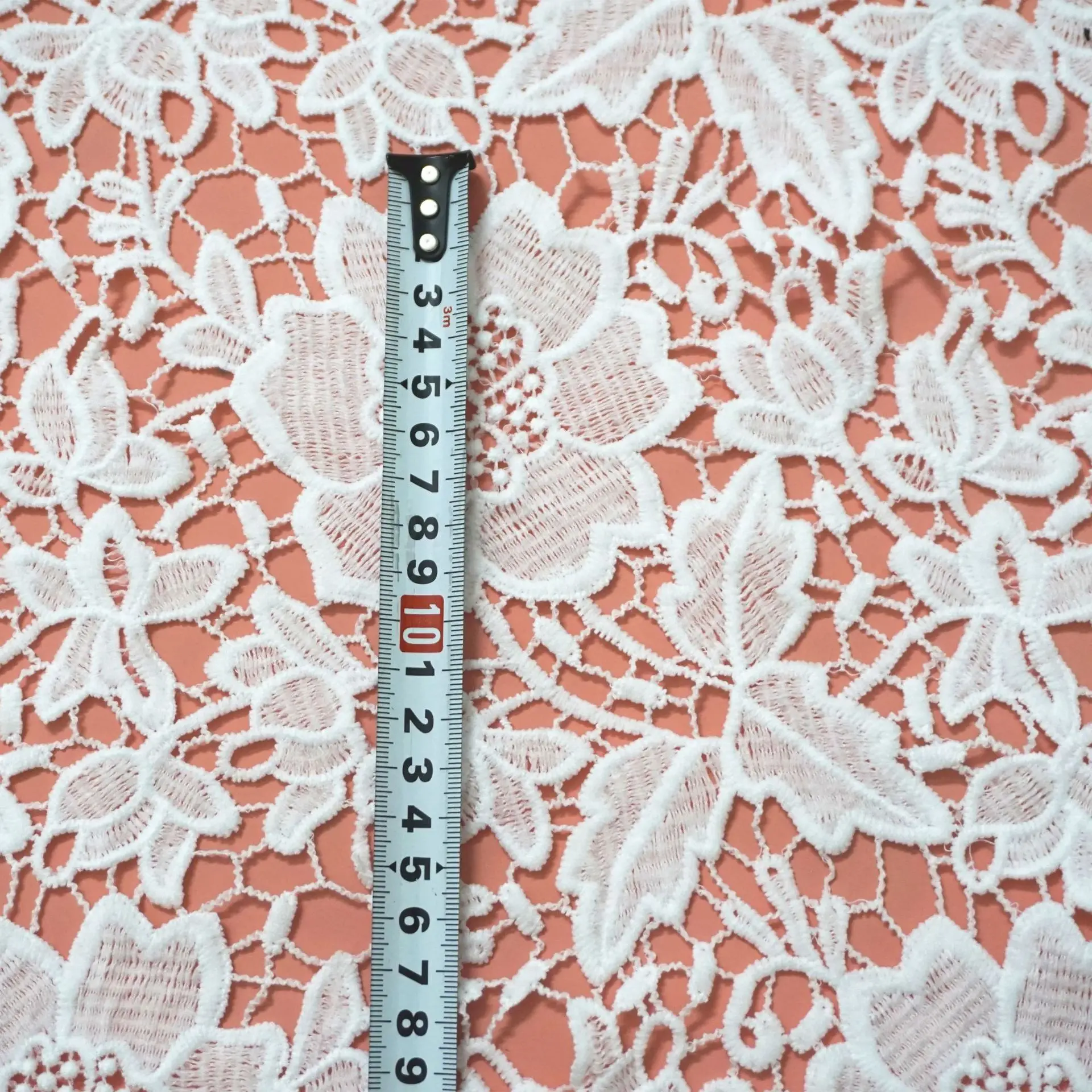 Milk Silk Full Lace Water-soluble Hollow Lace Spot New Clothing Wedding Fabric Lace Embroidery Lace 130 cm Width