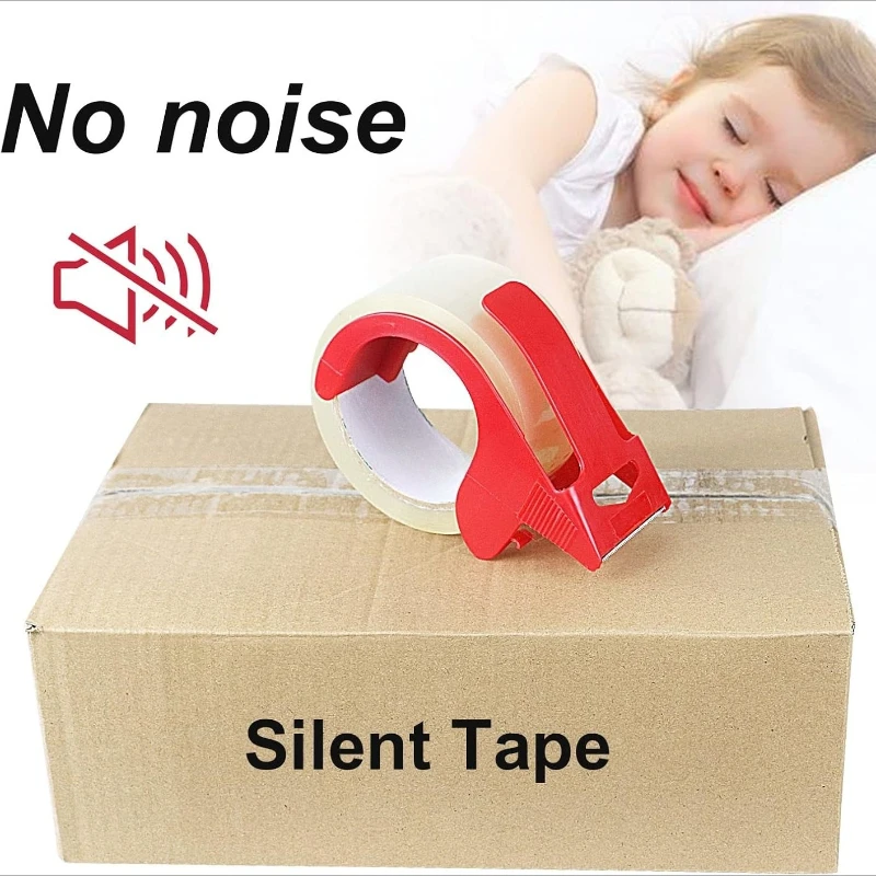 شريط عزل التغليف الصامت ذو التصاق عالي شفاف مثالي لورق المكتب وتخزين الختم السريع #4