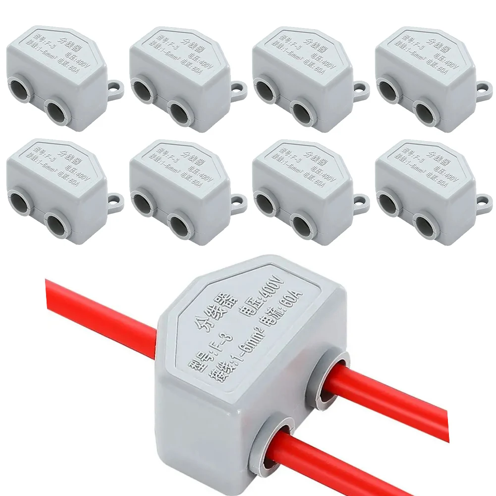 Robust Quick Terminal Block for Electrical Applications 60A Rated Made of Brass for Enhanced Performance and Reliability