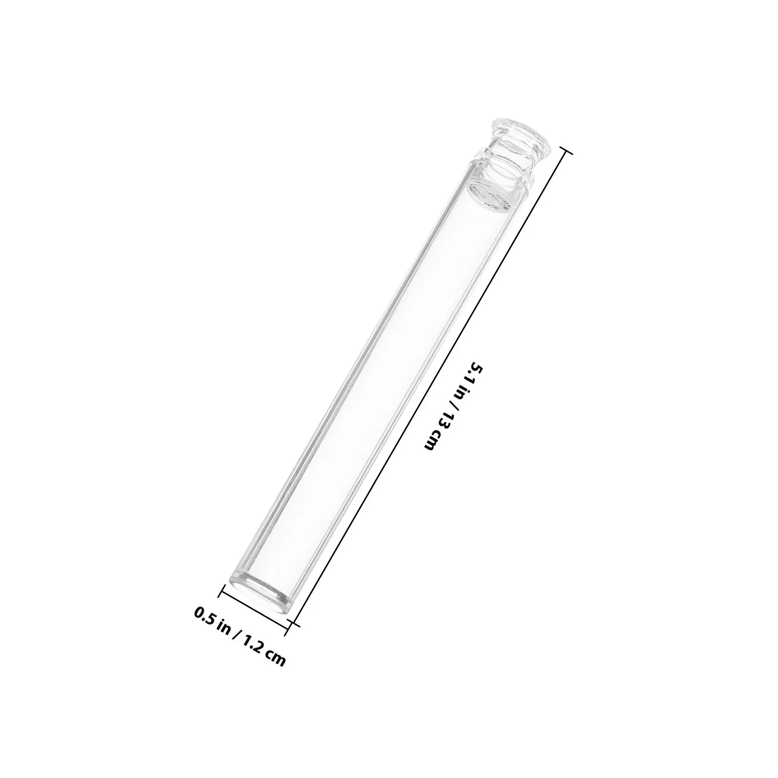 10Pcs Clear Acrylic Incense Storage Tubes Multi Functional Incense Stick Holder Tube for Travel Home Hotel