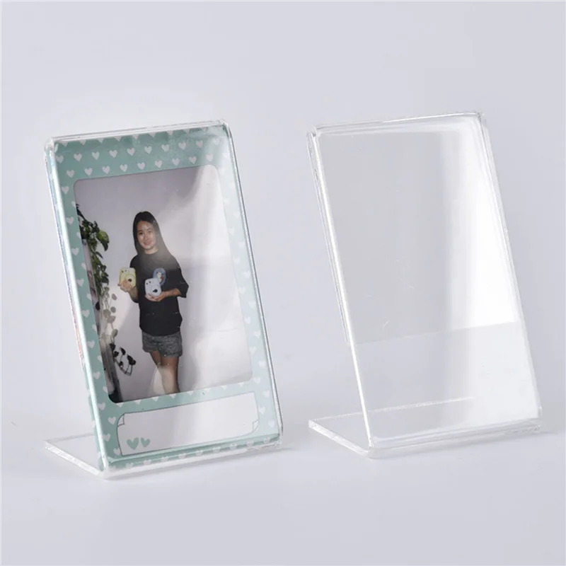 

A36T-25Pcs Office Acrylic Display Leaflet Stands Counter Plastic Message Board Menu COLLEGE Holder For Business Poster