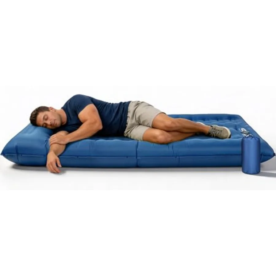 

Camping Sleeping Pad for Comfortable Outdoor Sleeping, Lightweight and Inflatable Air Mattress for Hiking, Backpacking, Tent Ca