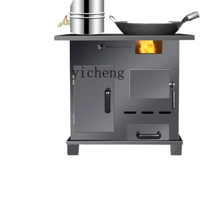 

heating furnace indoor household rural wood stove dual-purpose iron pot table mobile
