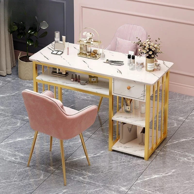 

Modern Manicure Table Designer Balcony Multifunction Aesthetic Manicure Table Beauty Mesa De Manicura Salon Furniture ZT50MT