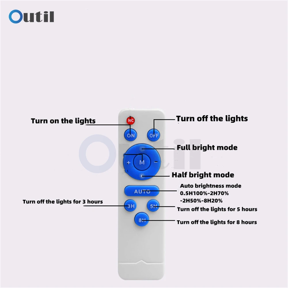 3.2V 3.7V Remote Control Solar Ceiling Light Control Panel Solar Flood Light Integrated Street Light 30W Circuit Board Driver