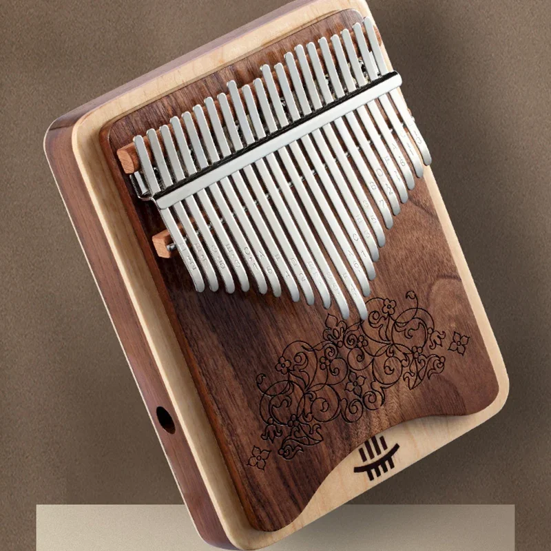 High Quality Kalimba Thumb Piano Engrave Solid Wood Key Fingers Mini Kalimba 21 Key Portable Teclados Music Instrument DE50MZ