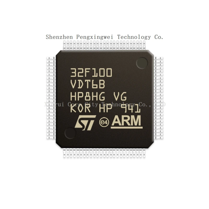 STM STM32 STM32F STM32F100 VDT6B STM32F100VDT6B In Stock 100% Original New LQFP-100 Microcontroller (MCU/MPU/SOC) CPU