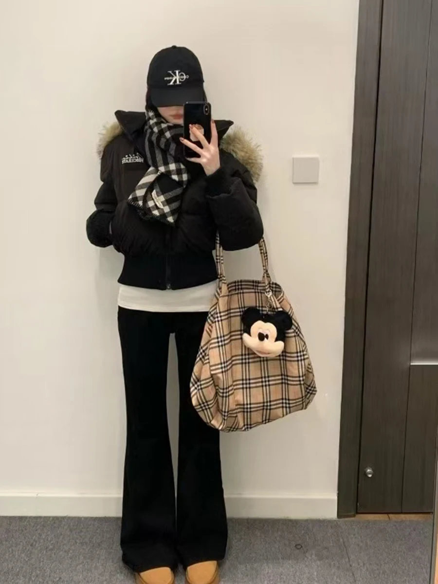 

Джинсы женские больших размеров с высокой талией, эластичные, микро-клеш, прямые, облегающие, повседневные, осенние