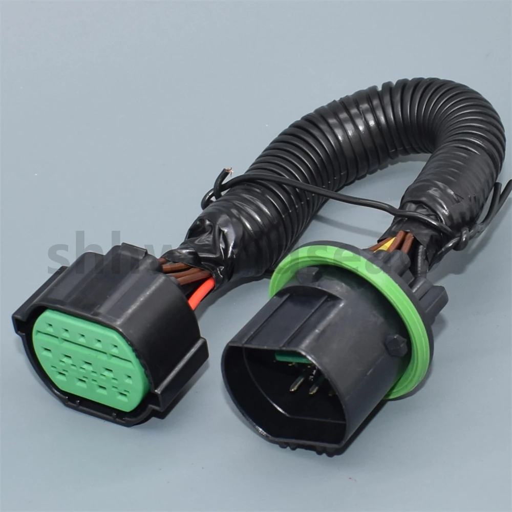 14 Pin GL301-14021 GL291-14021 Auto Headlight Waterproof Plug Adapter Car Lamp Light Connector Extension Wire Harness