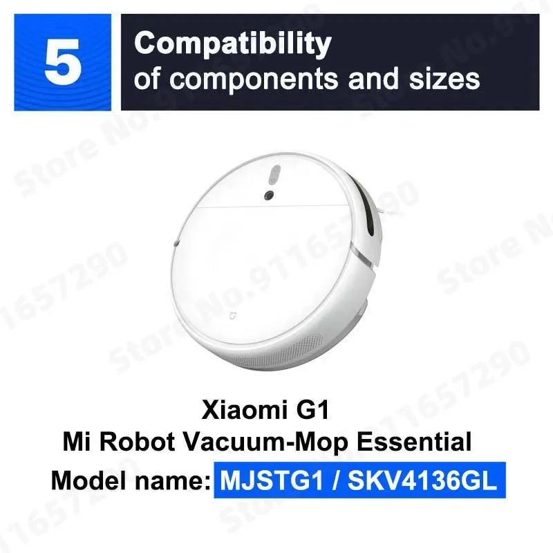 Filtro para Xiaomi G1 Mi Robot aspirador, piezas de repuesto, cepillo lateral principal, mopa, paños, accesorios esenciales