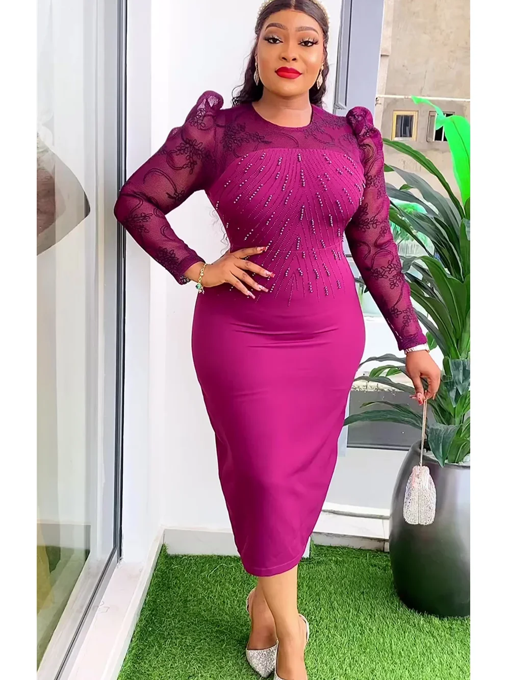 

Plus Size African Party Dresses for Women 2024 New Fashion Dashiki Ankara Lace Wedding Gowns Elegant Turkey Muslim Maxi Dress