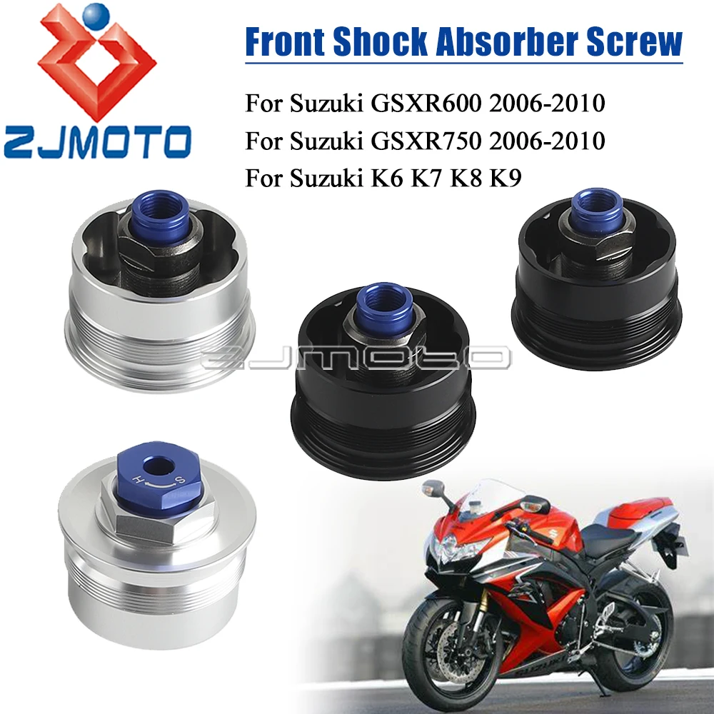 

Для Suzuki GSXR 750 600 06-10 K6 K7 K8 K9 GSXR600 GSXR750 Запасные части черный/хром передний амортизатор для мотоцикла