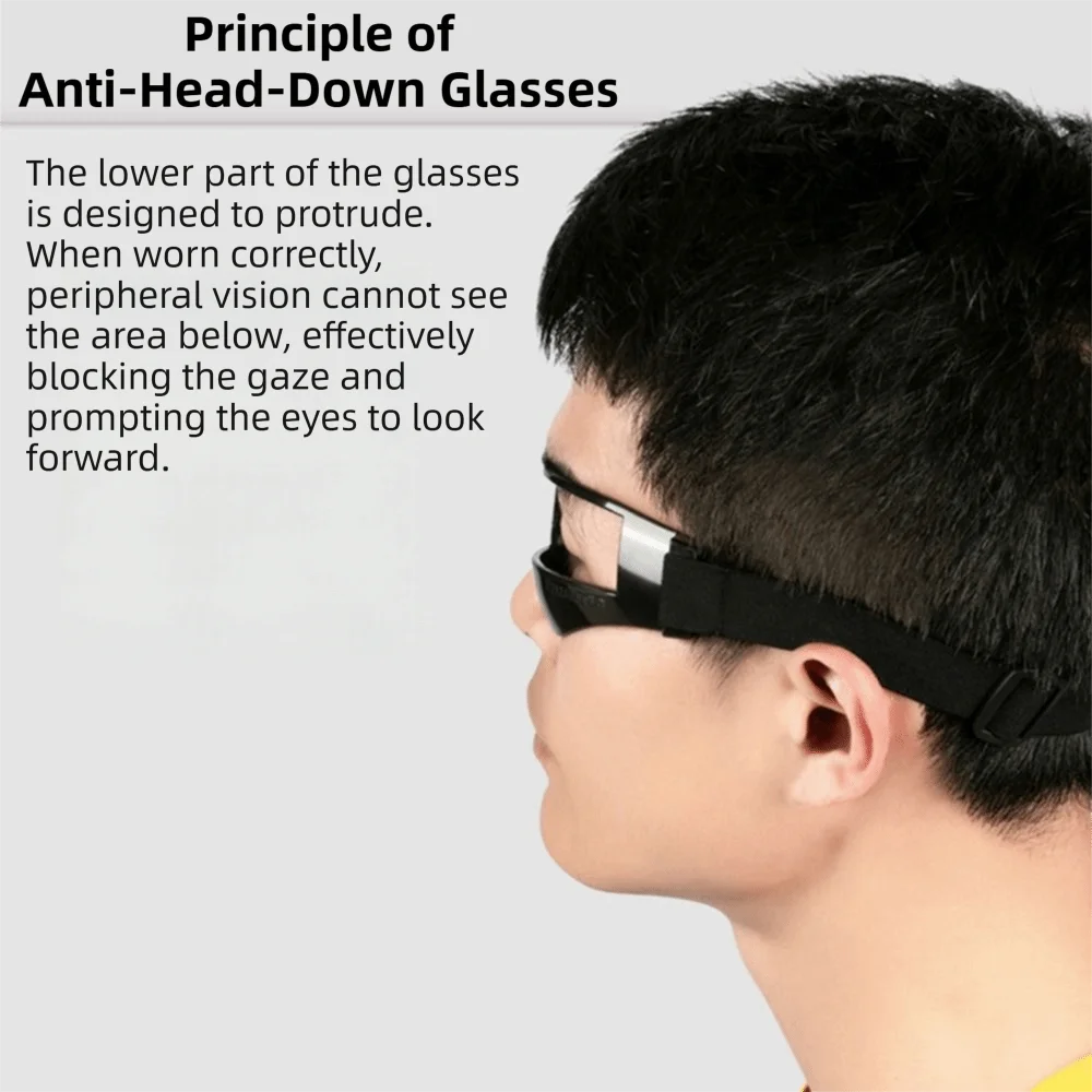 

Elastic Training Eyewear Anti Bowing Head Adjustable Basketball Dribbling Goggles Anti-Glasses-Off Lightweight