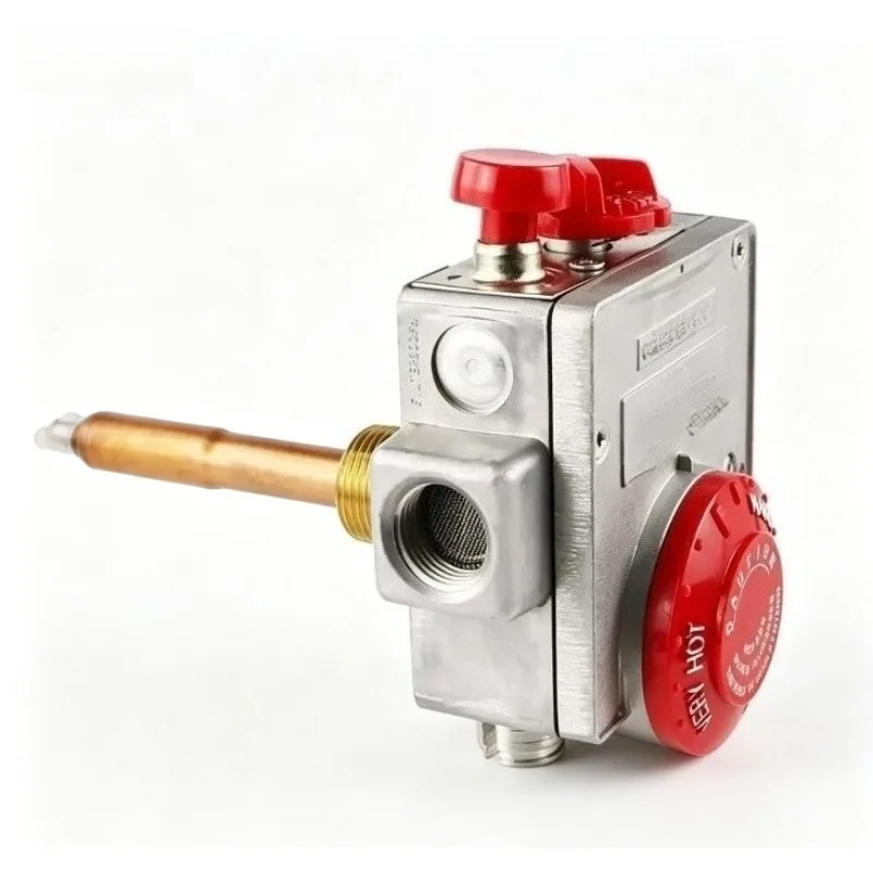 Heating Boiler Thermostat Control Valve, Water Heater Replacement Component with Copper Sensing Probe for Multi Equipment Repair