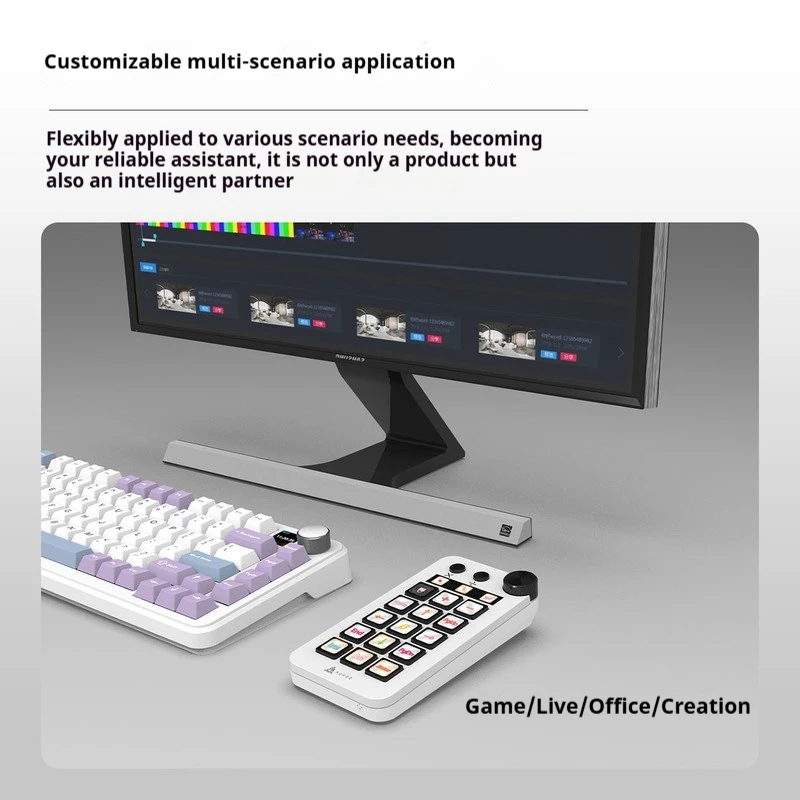 Ajazz N1 Wired Desktop Computer Notebook Digital Keyboard Konsole Programmierung Helfer Desktop Panel Control System