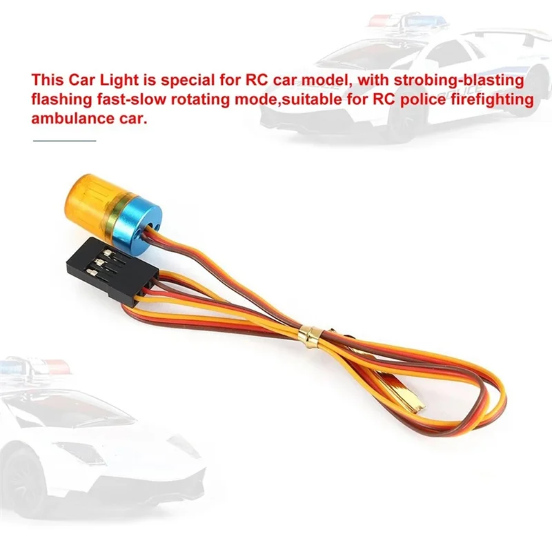 RC Car Engineering Light Spin Flicker for 1/10 RC Crawler 1/14 Tamiya Truck Dump Drift TRX4 TRX6 SCX10 Scania,Blue