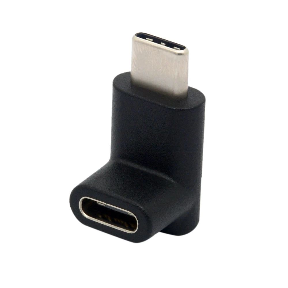 HOT 90 Degree Type C Adapter, USB C Male to Female Adapter Upward and Downward Angled USB-C Adaptor USB 3.1 Type-C Connector