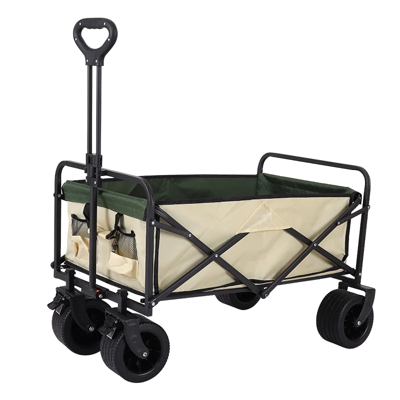 عربة تسوق محمولة قابلة للطي ومتعددة الوظائف وقابلة للطي ومتعددة الوظائف مناسبة للتخييم في الهواء الطلق وتخزين النزهات
