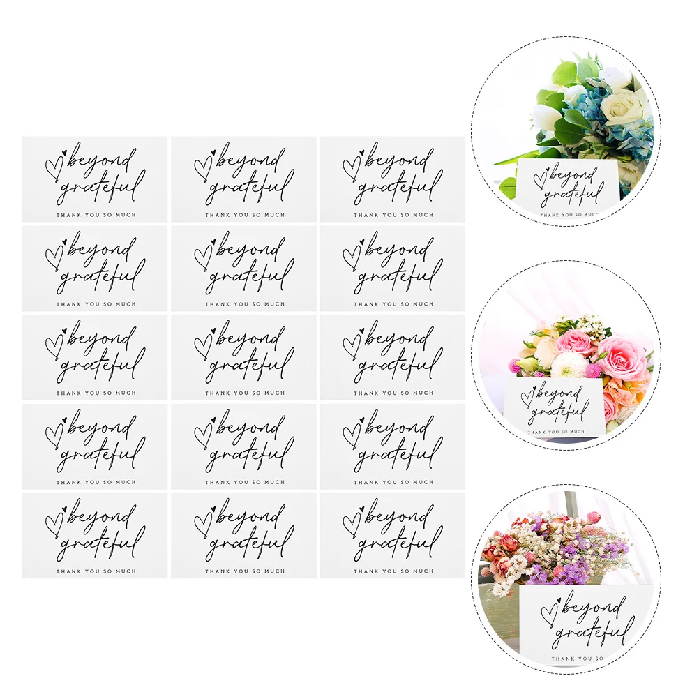 

150pcs Thank You For Business Small Business Gift Cards Bulk Packaging Decorative Cards For Customers Order Thanks Card Paper