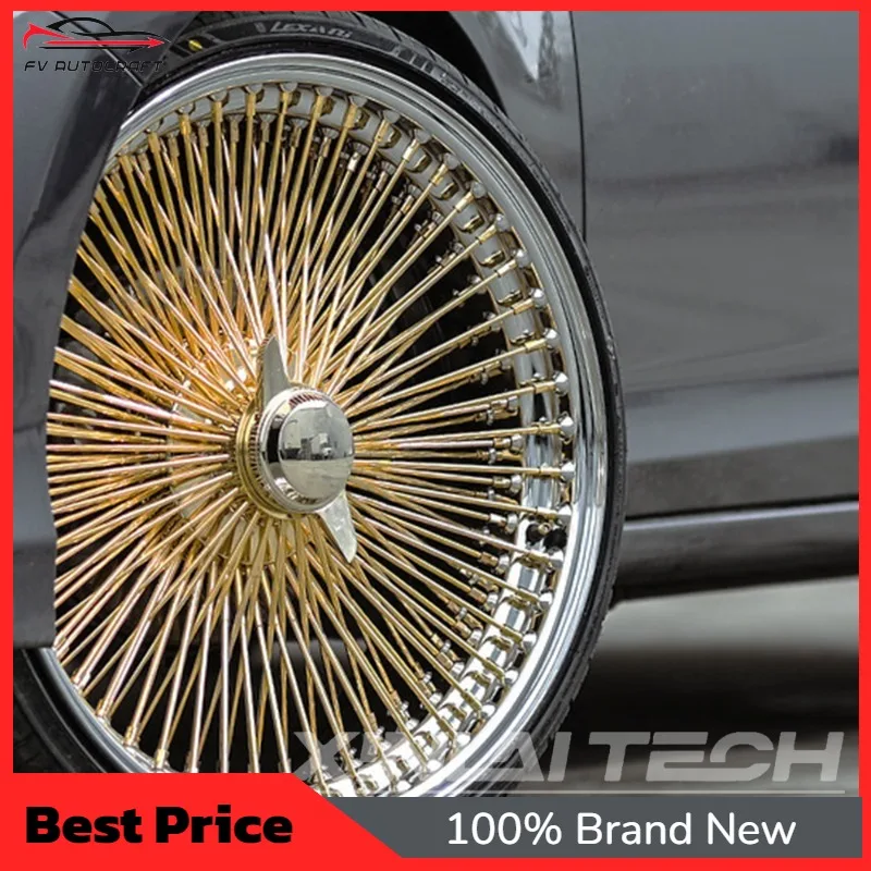 【2026】XINLAI Chrome Multi-Piece Forged Wheels 20x8.5 22x9 24x10 5x112 5x120 5x114.3 Wire Spoke Rims For Audi RS6 Avant