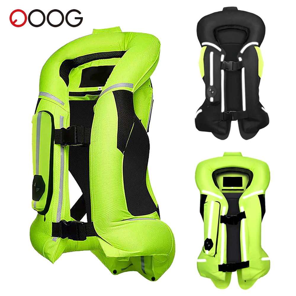 

Motorcycle Air Bag Vest Reflective Motocross Riding Safety Clothing Anti-fall And Anti-collision Motorbike Air Bag CE Protector