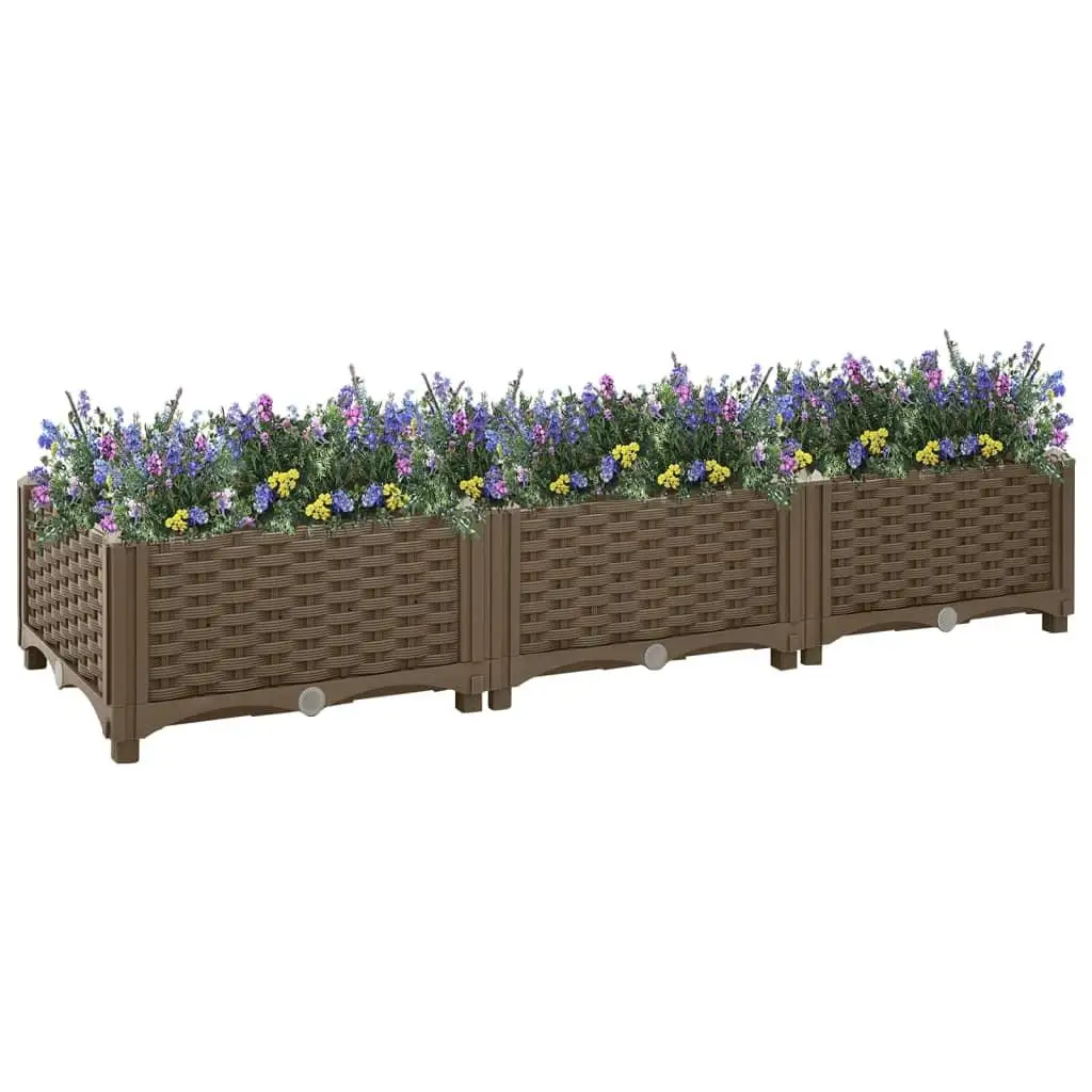 120x40x23 cm Durable Polypropylene Raised Garden Bed for Optimal Plant Growth