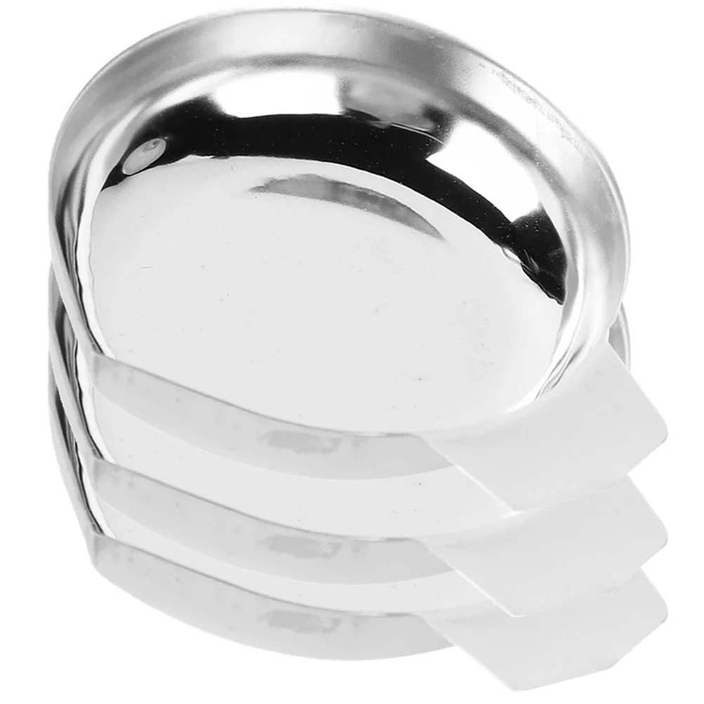 3pcs Scale Tray Stainless Steel High Precision Weighing Scales for Home Kitchen Jewelry Shop Measuring Powder Dish Stackable Pan