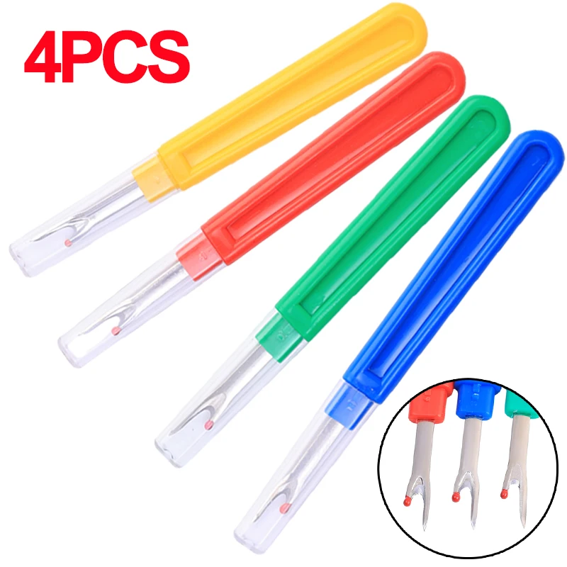 4/1pcs Seam Ripper Clothes Wire Stripper Sewing Embroidery Tools Plastic Handle Unpicker Home DIY Sewing Tools Accessories