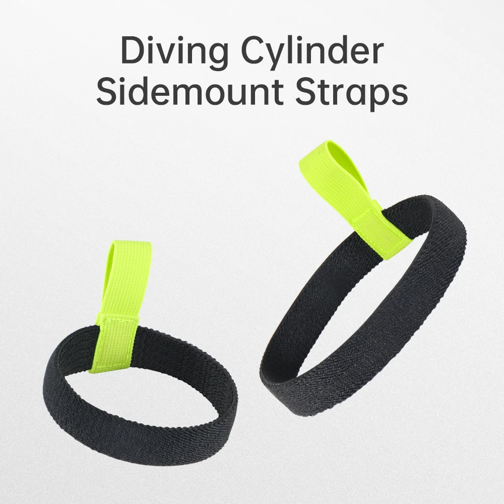 DIDEEP Anti-slip Braided Sidemount Straps for 6L/8L-12L Diving Cylinder , Used for Adjusting and Organizing Accessories