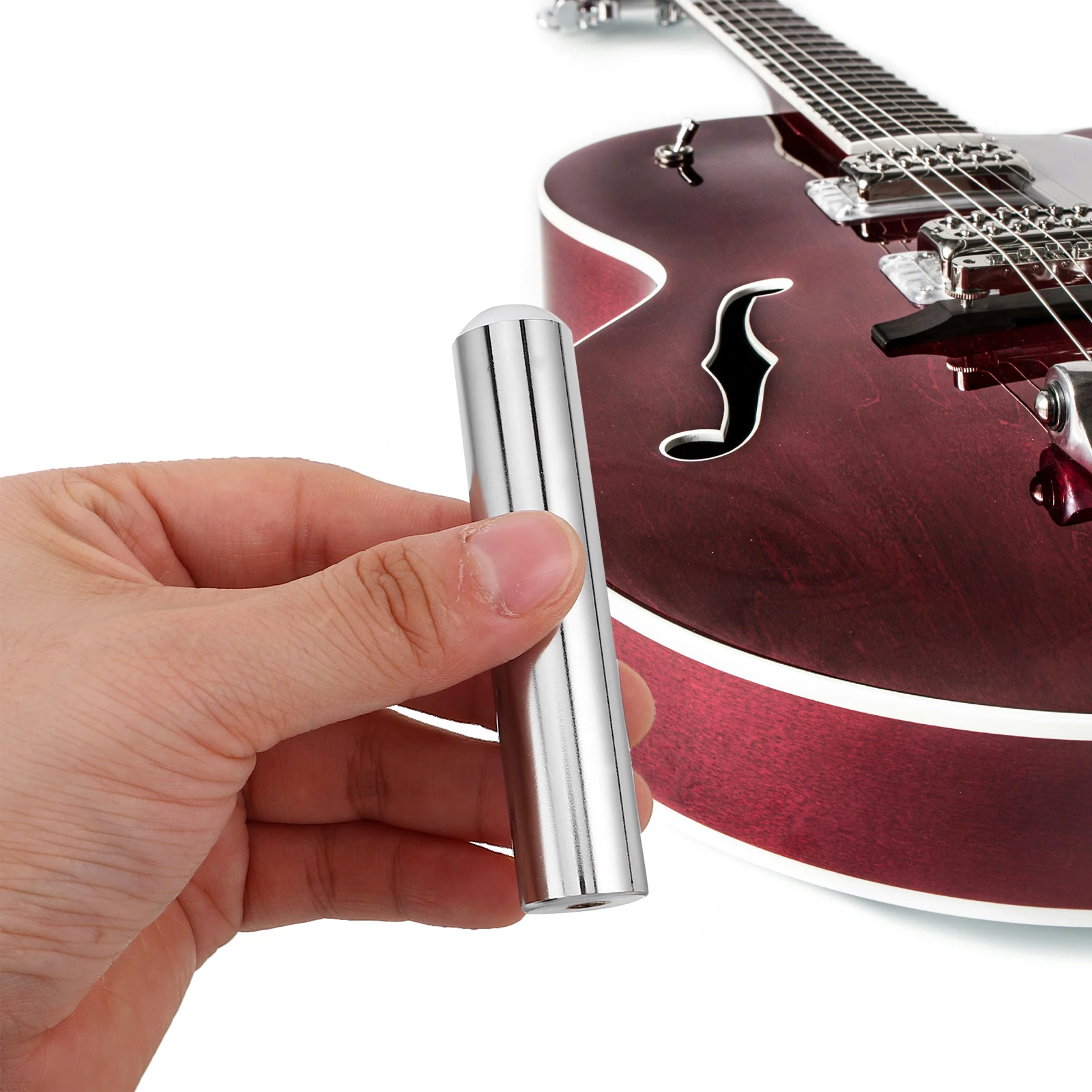 

Electric Guitar Slide Stick Slides Brass Bar Finger Guards Protector Accessories Sleeves