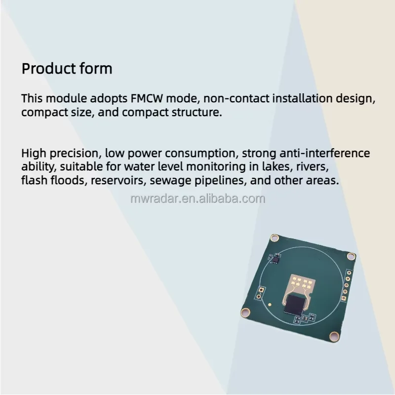Модуль уровня радарного датчика жидкости с выходом RS485 FMCW для промышленного измерения расстояния