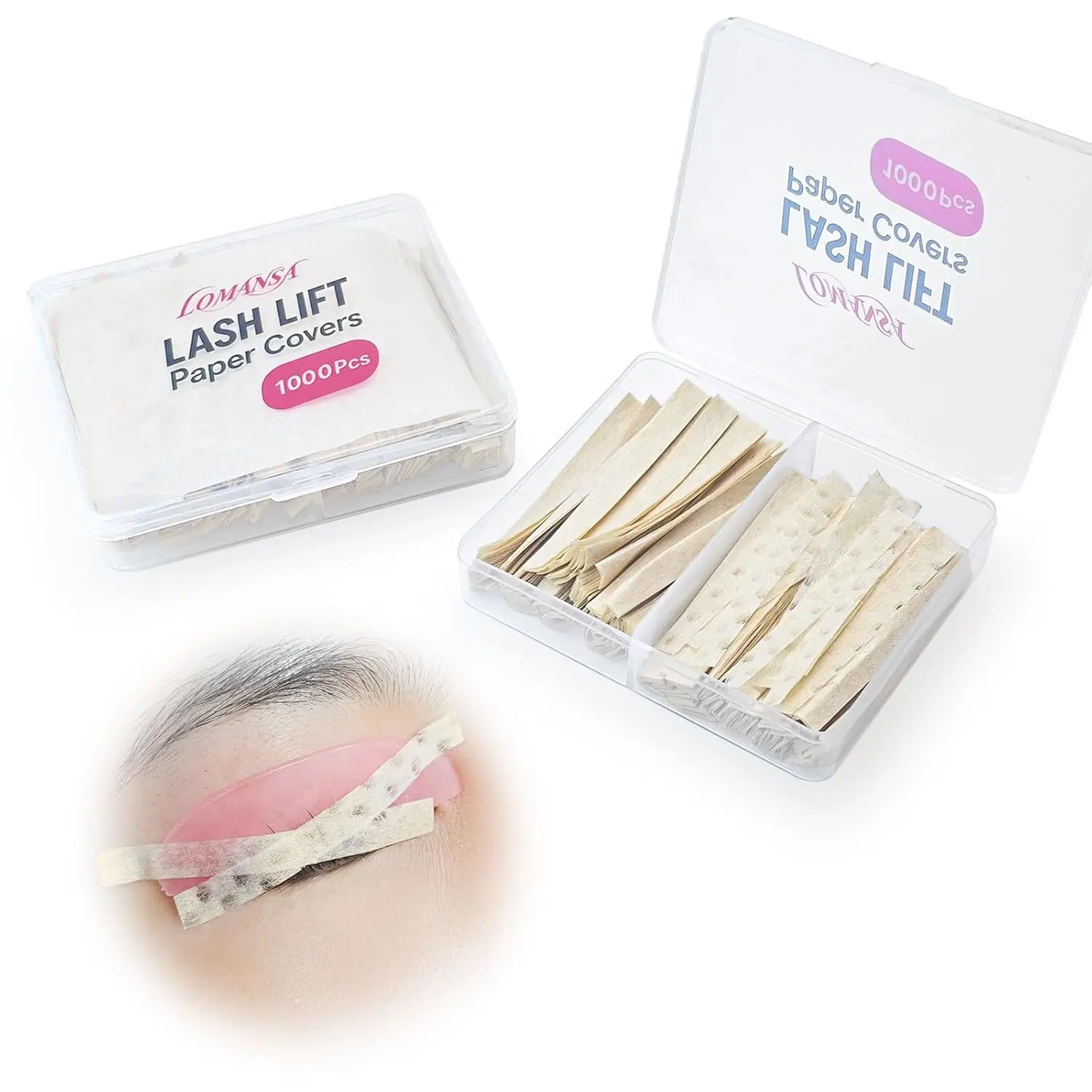 

Lomansa 1000Pc Lash Lift Perm Paper Lash Lift Ribbon Disposable Lash Lifting Paper Strip Eyelash Ribbon Compensators Makeup Tool